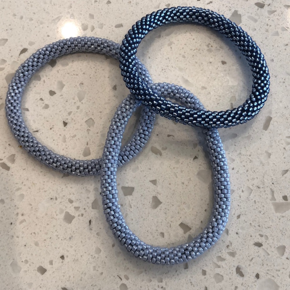 12 Beaded Stacking Bracelets - Picture 4 of 11